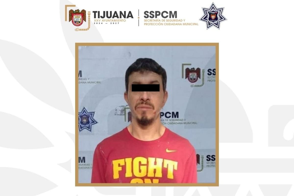 Detienen a hombre por presunta violencia familiar en Playas de Tijuana