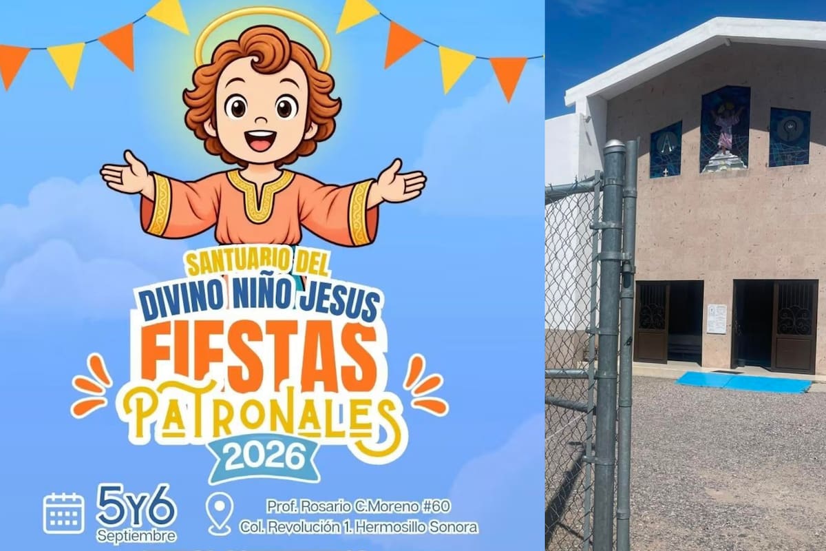 Invitan a las Fiestas Patronales del Divino Niño Jesús en Hermosillo