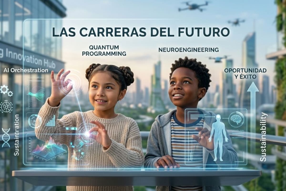 Estas son las carreras del futuro que garantizarán riqueza y estabilidad a los niños de hoy en un mundo dominado por la inteligencia artificial
