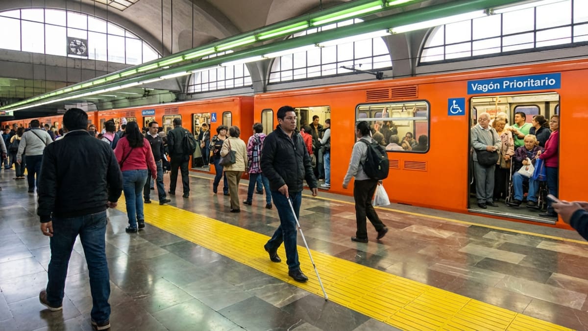 La Suprema Corte ordenó al Metro de la CDMX duplicar sus asientos reservados y blindar el primer vagón como zona exclusiva, estableciendo un precedente que obliga a todo el transporte público del país a garantizar accesibilidad total