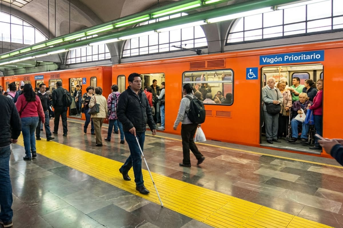 La Suprema Corte ordenó al Metro de la CDMX duplicar sus asientos reservados y blindar el primer vagón como zona exclusiva, estableciendo un precedente que obliga a todo el transporte público del país a garantizar accesibilidad total