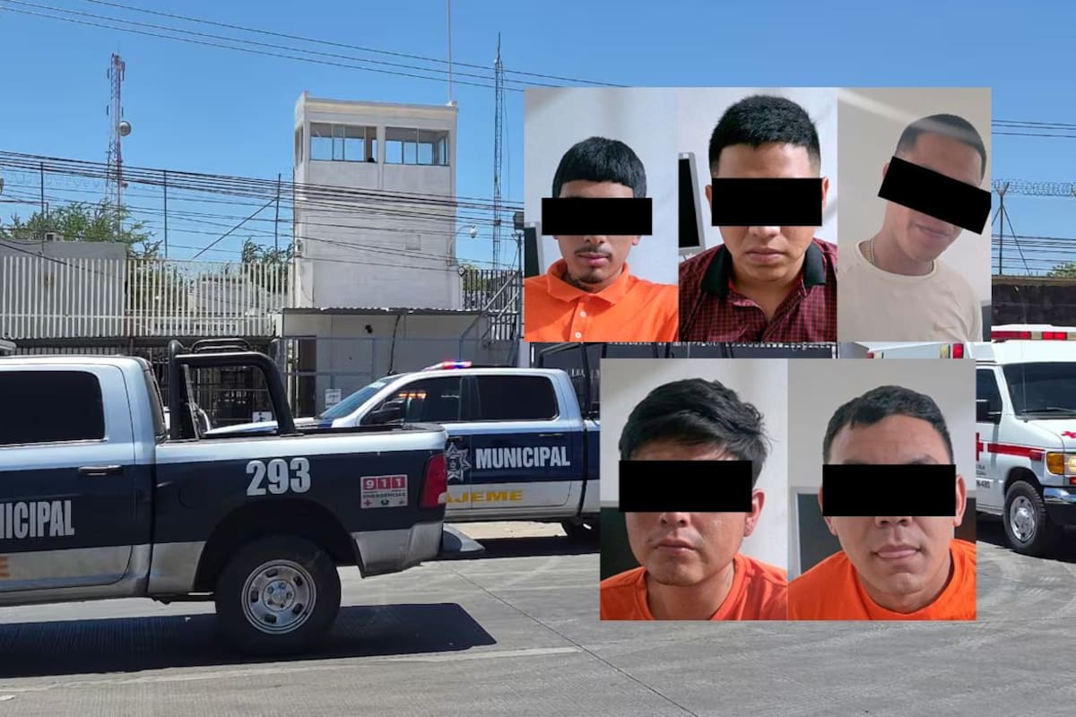Vinculan a proceso a 5 internos por homicidio de dos reos dentro del CERESO de Ciudad Obregón; un custodio resultó herido grave durante la riña