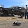 Falla mecánica provoca volcadura de una camioneta en la carretera libre Tijuana-Tecate