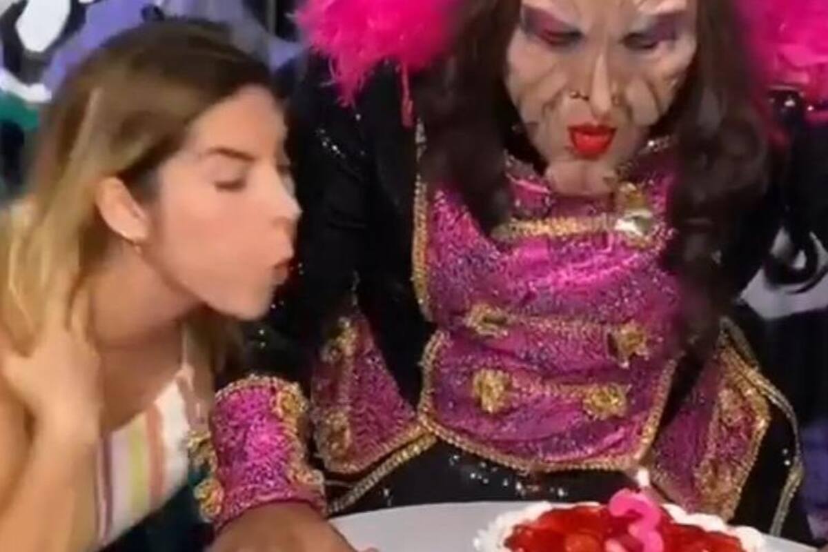 Karla Panini recrea épico momento de la niña que apaga la vela del pastel de su hermana