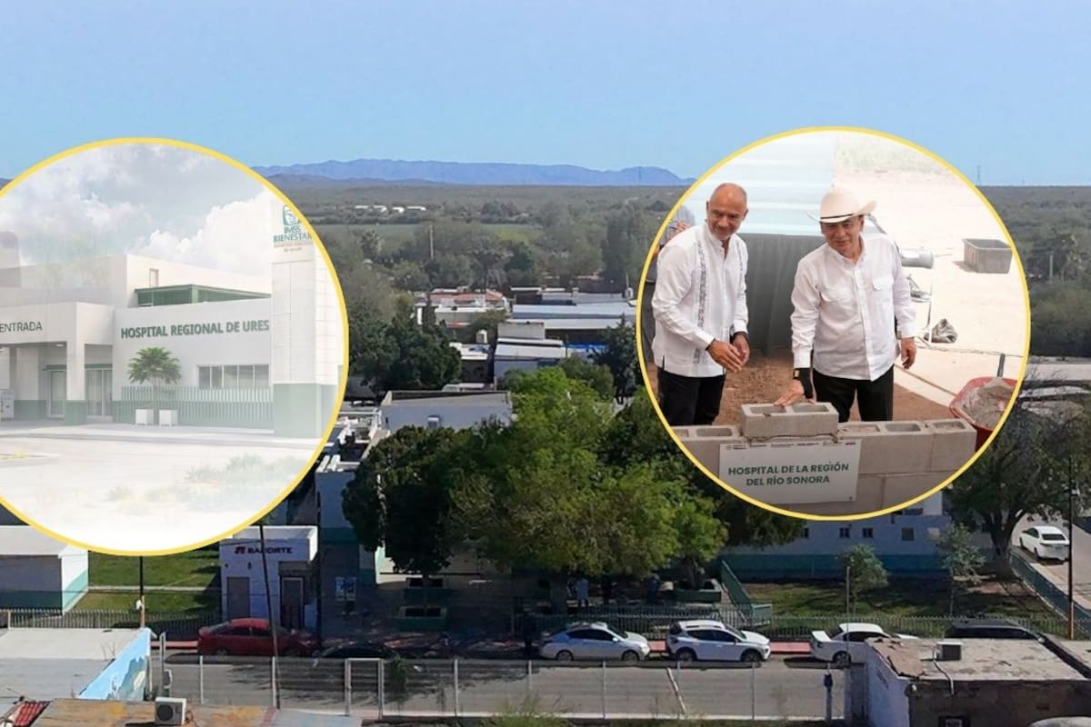 Hospital Regional del Río Sonora estará listo en 2027: tendrá toxicología, hemodiálisis y laboratorio de metales pesados