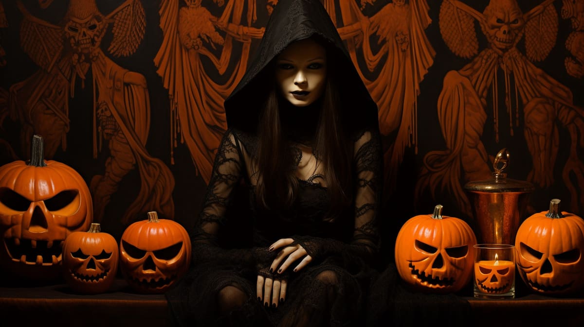 El significado y origen de los colores tradicionales de Halloween: negro y naranja.