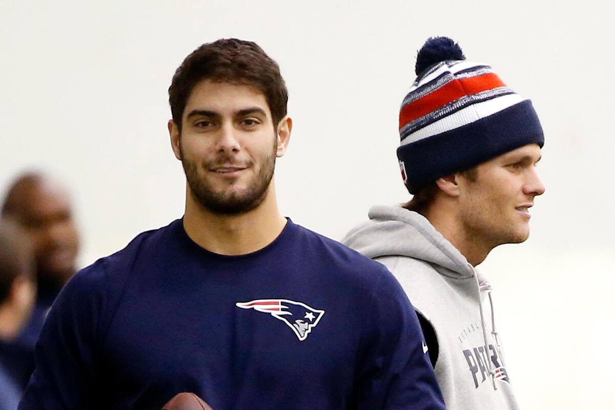 Garoppolo reveló que Brady le llamó para desearle suerte en el SB