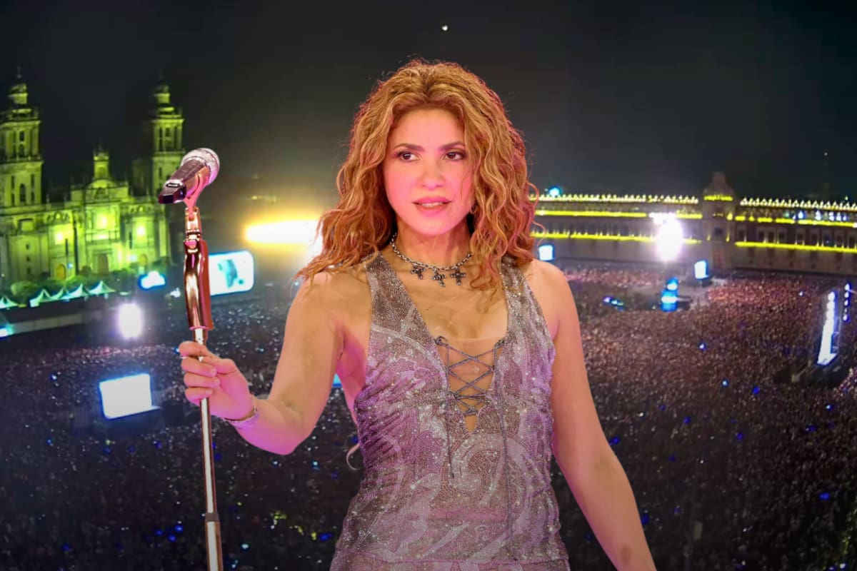 Shakira hace historia en el Zócalo: más de 400 mil fans abarrotan el corazón de la CDMX