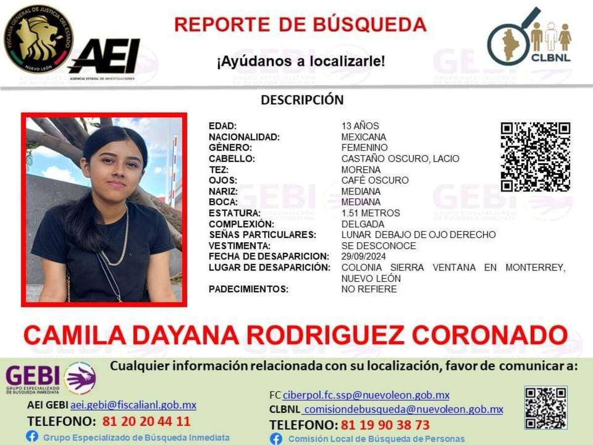 Ficha de búsqueda de Camila