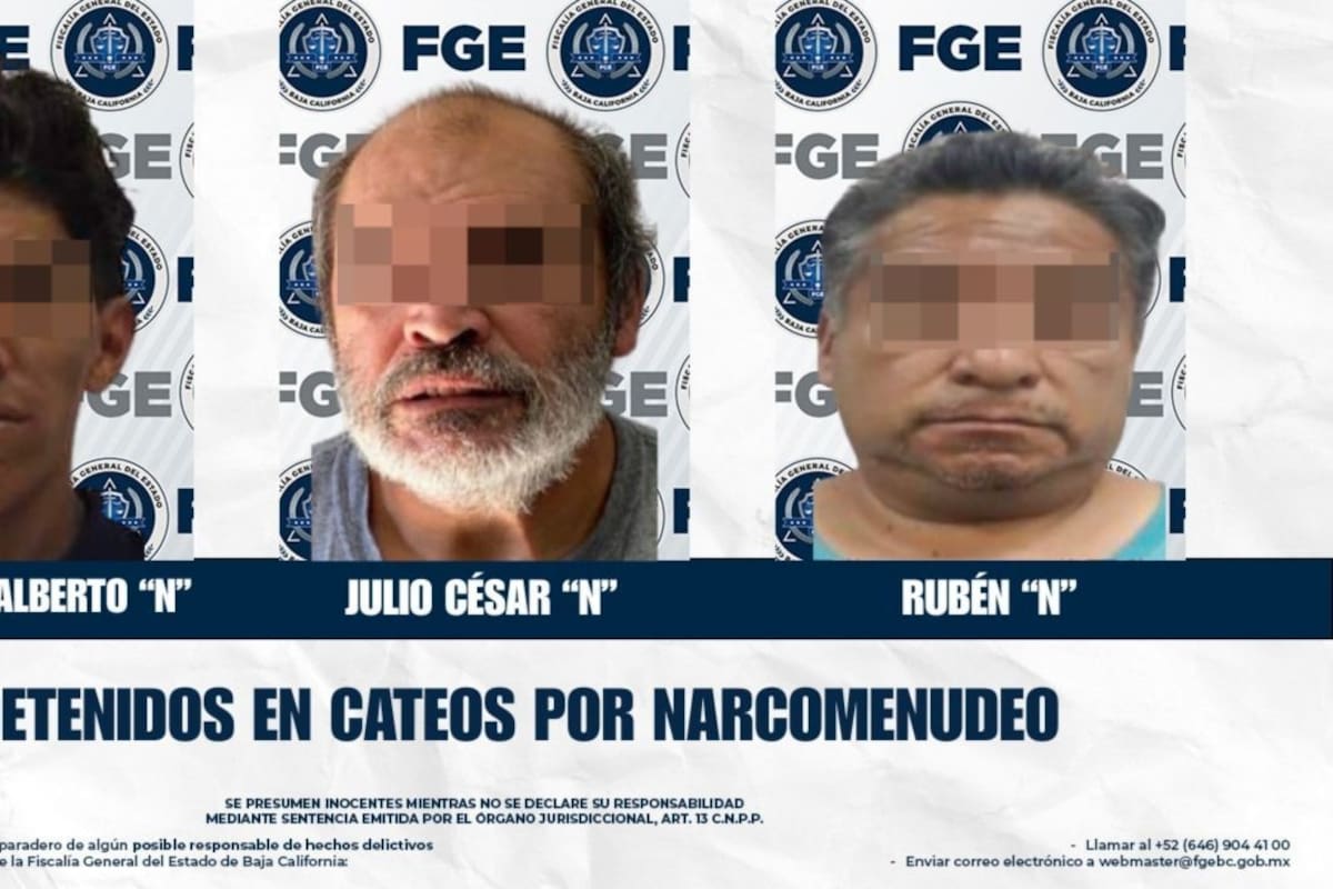 Detienen a tres en cateos por narcomenudeo en Tijuana y Playas de Rosarito