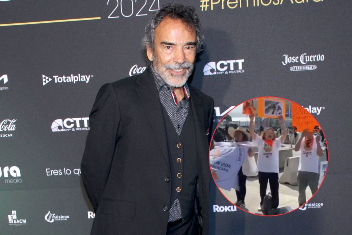 Damián Alcázar critica protestas con lonas durante la reinauguración del antes Estadio Azteca y las atribuye a los “Prianistas”