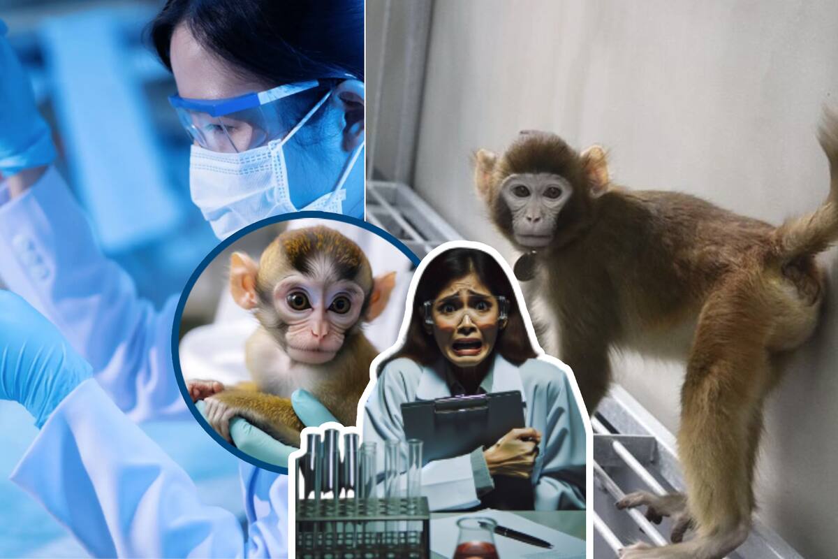 43 monos huyen de laboratorio médico; ¿hay peligro?