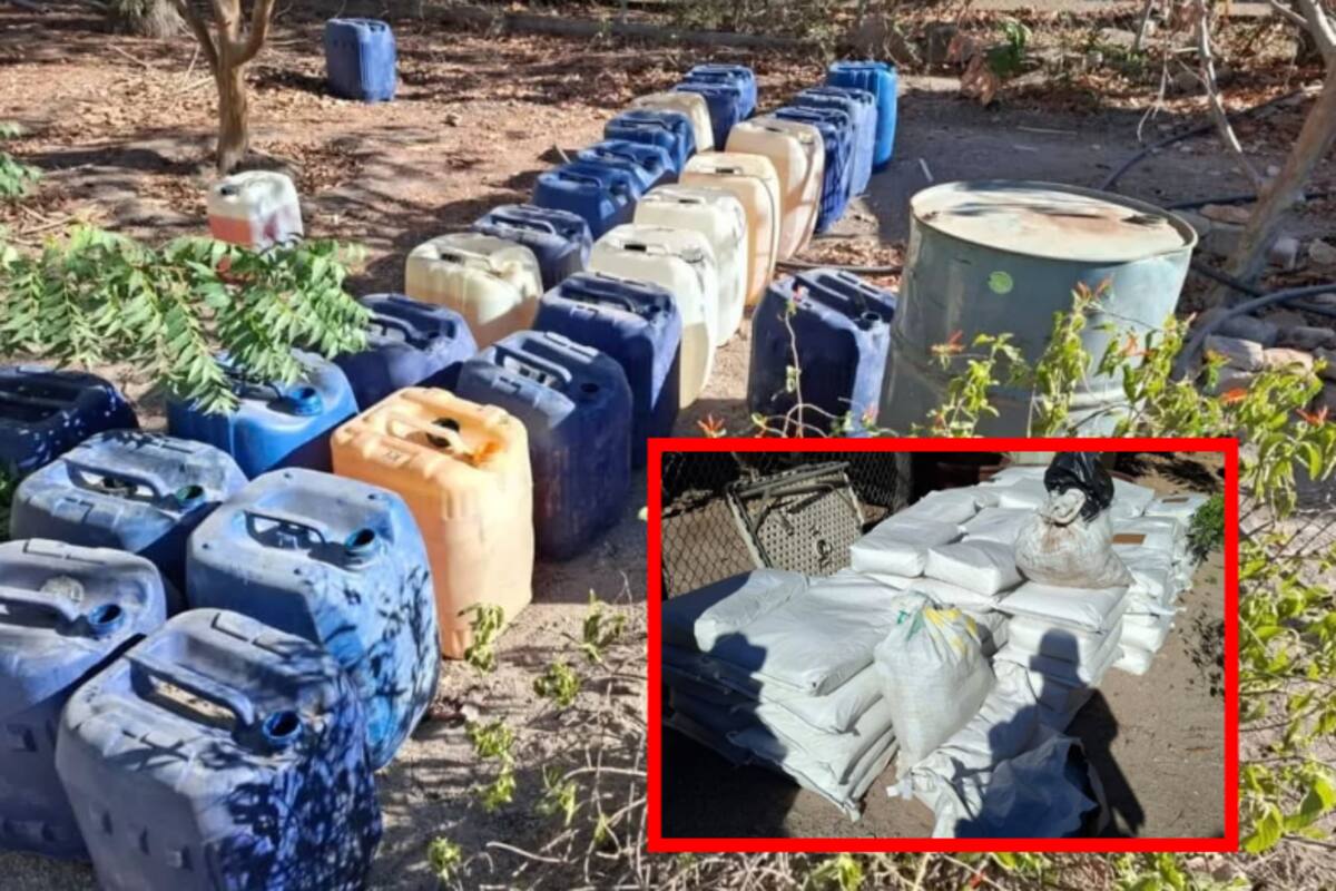 Aseguran laboratorio clandestino de metanfetamina en Elota, Sinaloa