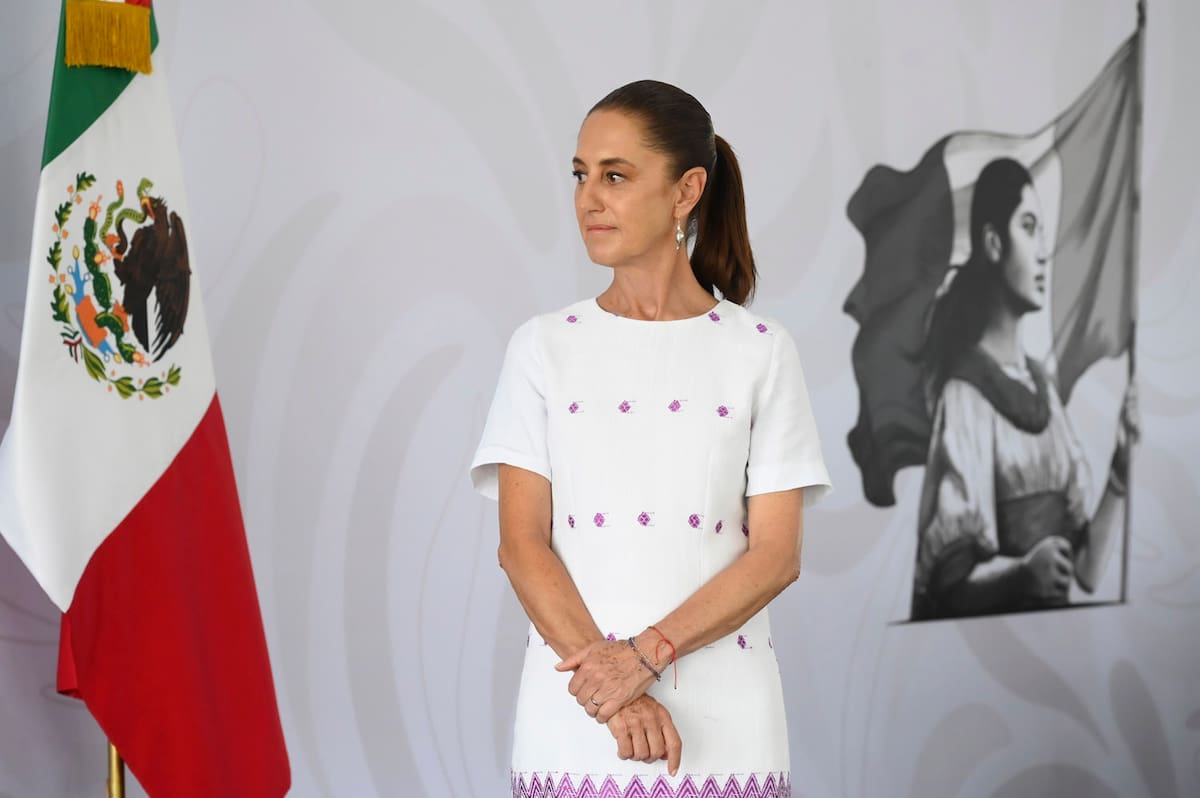 Coatzacoalcos, Veracruz, México, 5 de junio de 2026. La doctora Claudia Sheinbaum Pardo, presidenta Constitucional de los Estados Unidos Mexicanos en conferencia de prensa matutina, “Conferencia del Pueblo”. | Foto: Saúl López / Presidencia