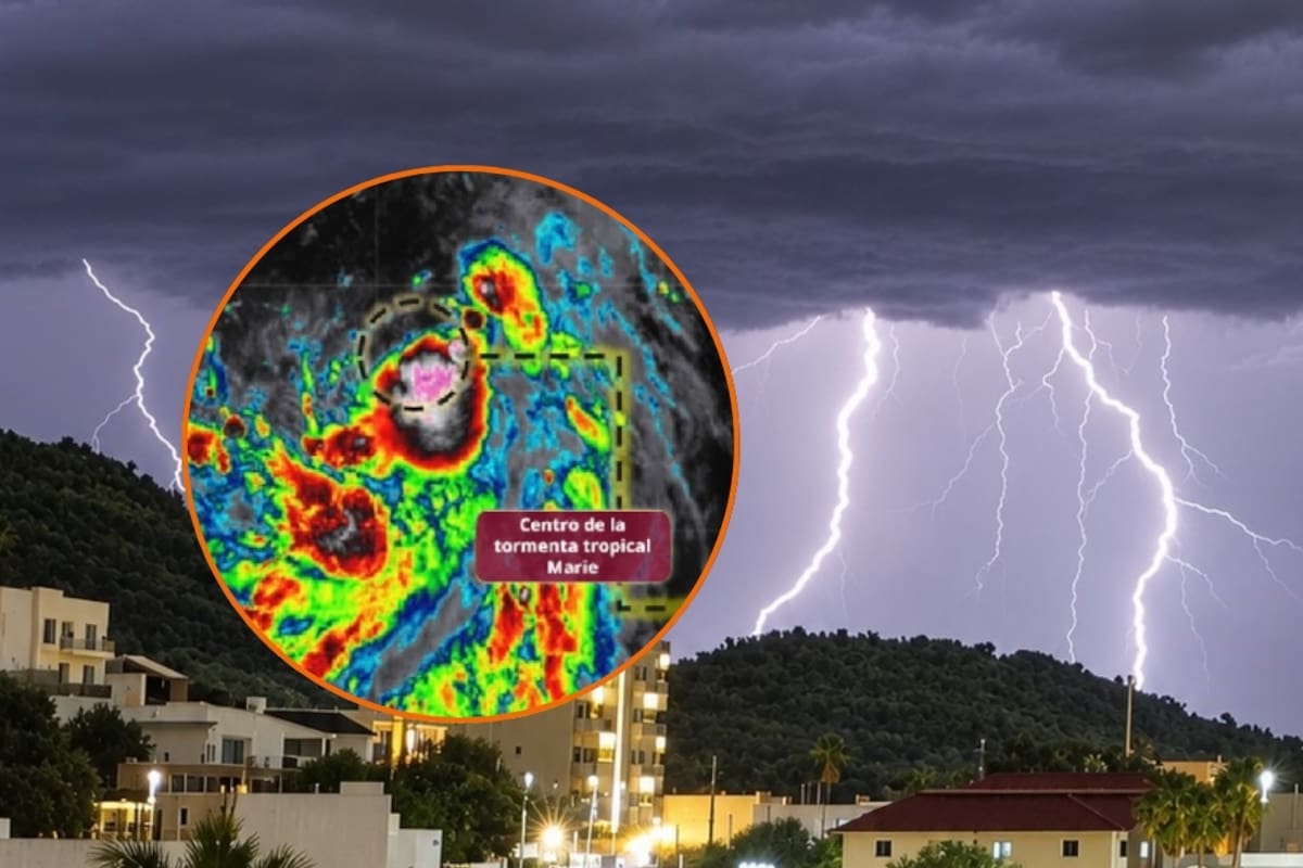 Tormenta tropical Marie se ubica a 760 km de Manzanillo, avanza por el Pacífico con vientos de 75 km/h y dejará lluvias de hasta 50 mm en varios estados de México mientras se fortalece rumbo a huracán categoría 1 frente a Baja California Sur