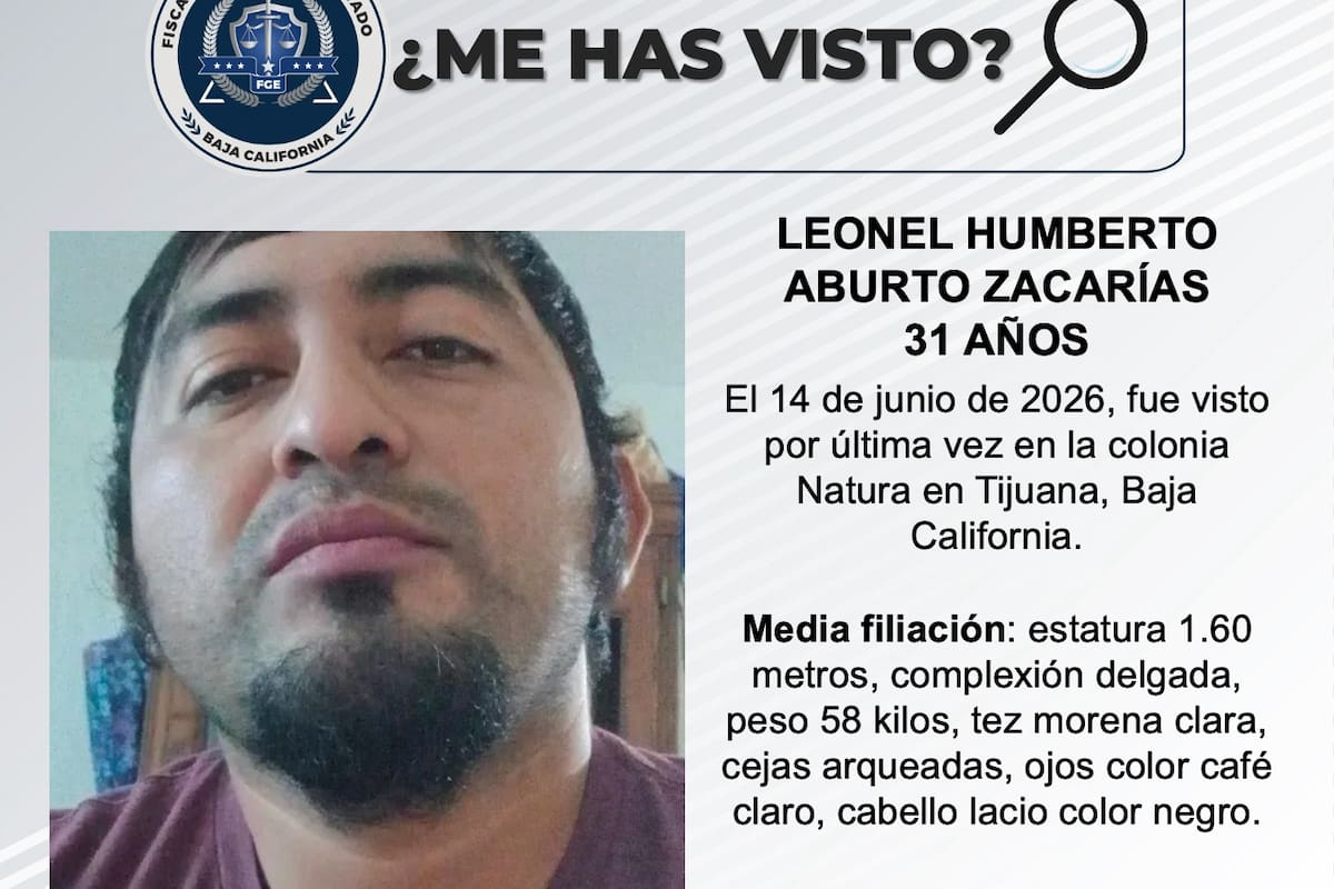 Se busca Leonel Humberto Aburto Zacarías de 31 años