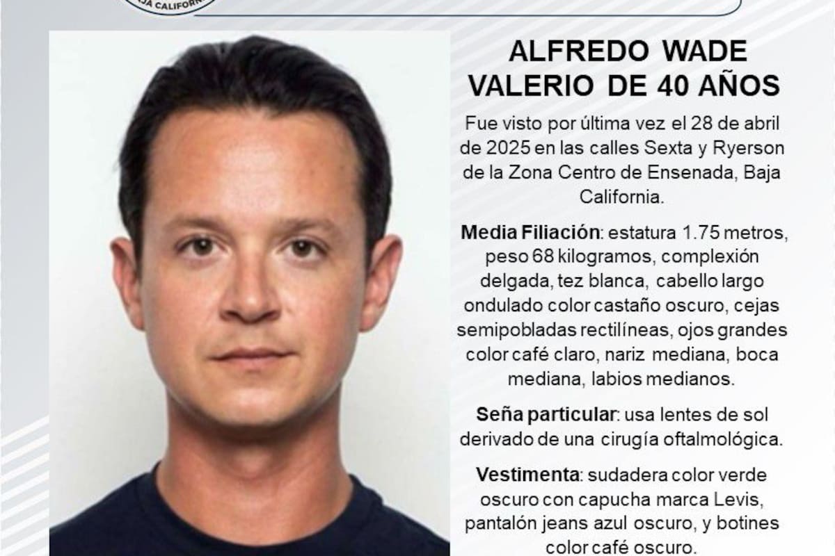 Se busca a Alfredo Wade Valerio de 40 años de edad