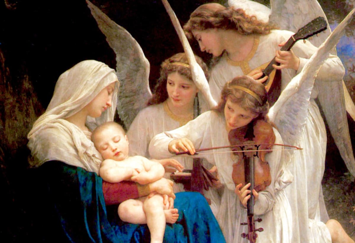 El origen de la iconografía de los ángeles en el arte europeo.