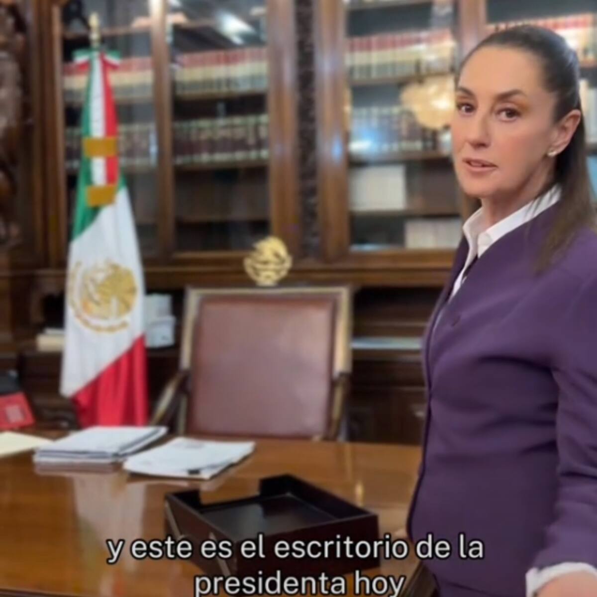 Escritorio de la presidenta.