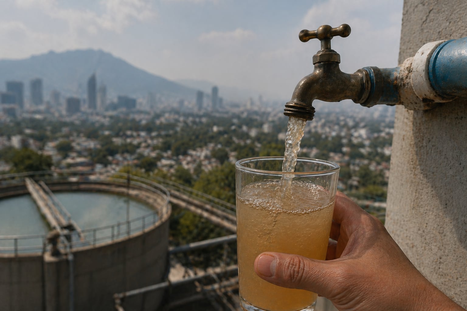 La causa principal detrás del agravamiento de la crisis se localiza en el antiguo sistema de abastecimiento que conduce agua desde el Lago de Chapala hacia la metrópoli.