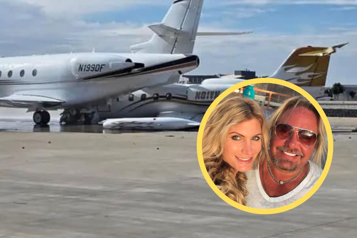 Avión de Vince Neil, cantante de Mötley Crüe, sufre terrible accidente; su novia iba a bordo