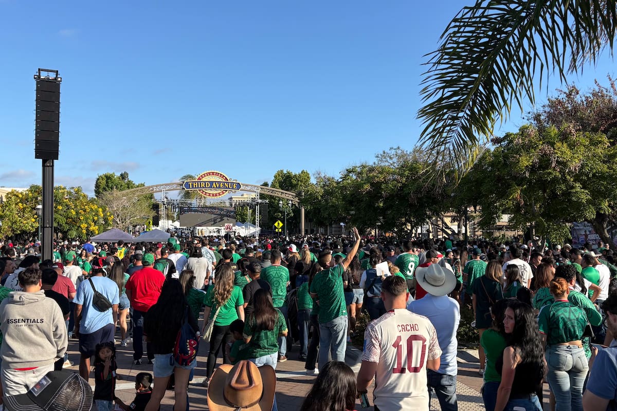 Miles se reúnen para ver partido de México vs Corea del Sur en San Diego