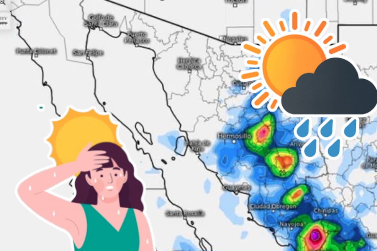 Sonora en alerta: calor extremo de hasta 45°C y tormentas eléctricas azotan el oriente; Gil se forma en el Pacífico sin riesgo para México
