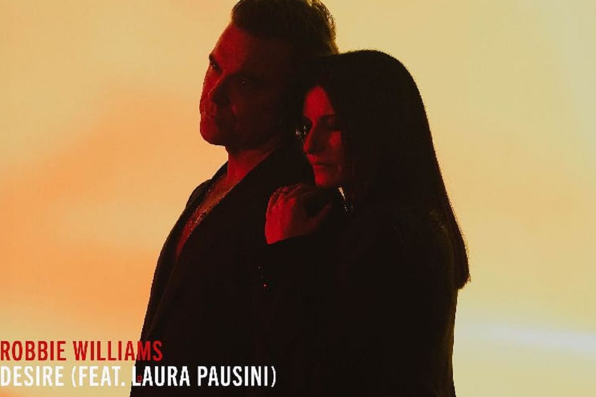 Robbie Williams y Laura Pausini graban ‘Desire’