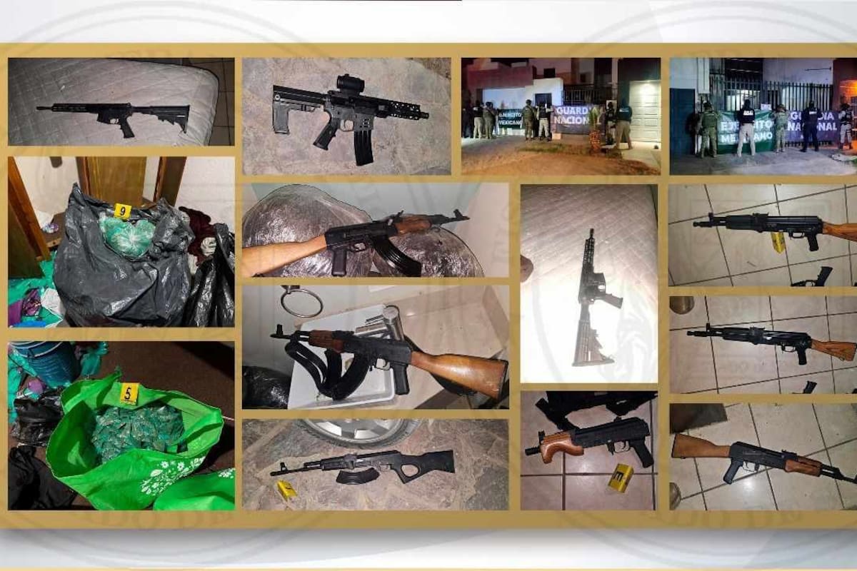 Aseguran armas y narcóticos en cateos en SLRC