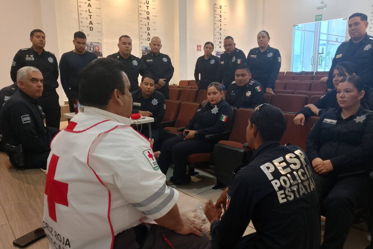 Capacitan a policías estatales en atención prehospitalaria