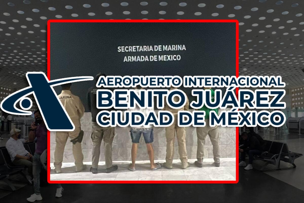 Detienen a hombre colombiano en el AICM por presunta trata de personas