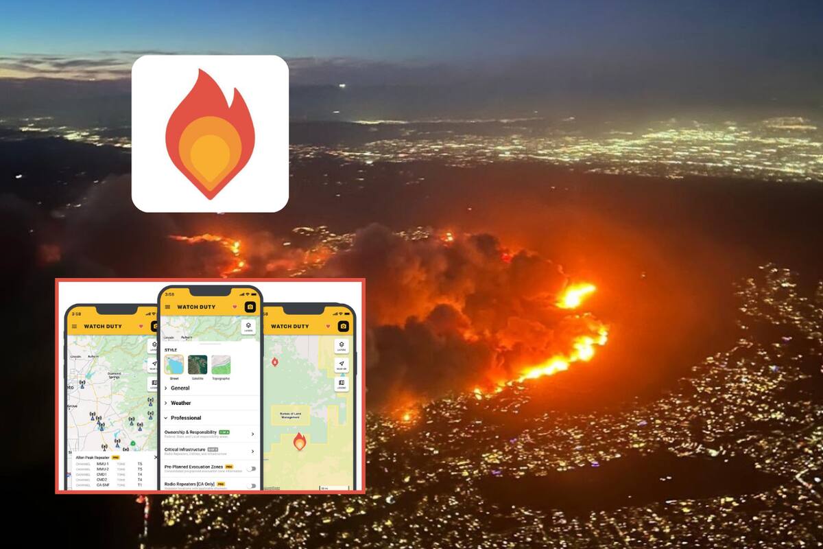 Watch Duty: la aplicación que supera a ChatGPT en la App Store mientras arden los incendios en California