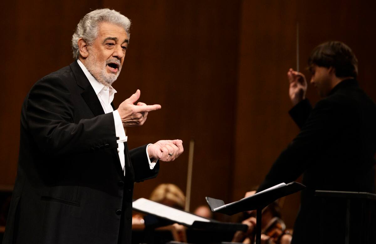 FILE - In this June 7, 2013 file photo, tenor Placido Domingo performs at the Dorothy Chandler Pavilion in Los Angeles. Domingo will sing before a World Cup final for the sixth time, announcing Wednesday, June 11, 2014 he will perform at Rio de Janeiro's HSBC Arena on July 11. (Photo by Dan Steinberg/Invision/AP, File)