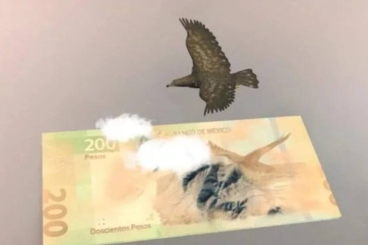 VIDEO: Así luce la realidad aumentada en los nuevos billetes de 200 y 500 pesos
