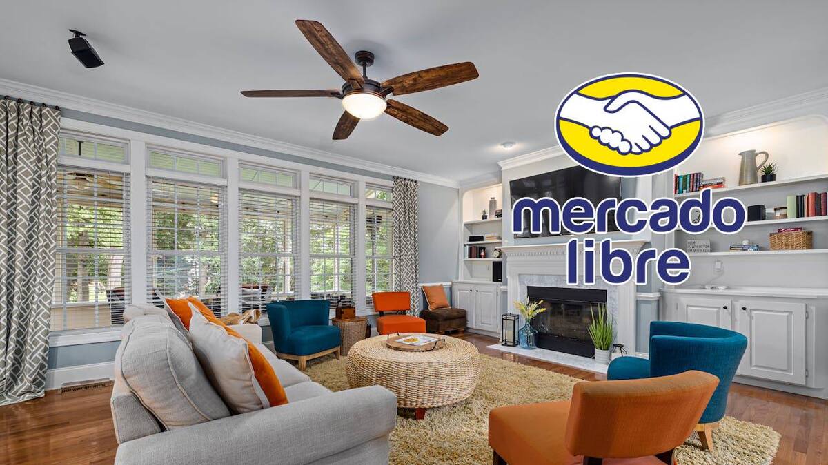 Mercado Libre tiene en oferta ventilador de techo con luz LED y control remoto: Así es el modelo de 42 pulgadas que se volvió popular por su bajo ruido y 6 velocidades
