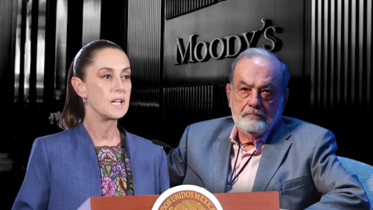 Sheinbaum y Carlos Slim se unen contra Moody’s tras la rebaja a México: la calificadora advierte riesgos por Pemex y bajo crecimiento, pero el Gobierno defiende inversión y empleo mientras el empresario la califica de “irracional”
