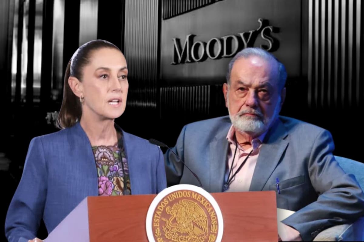 Sheinbaum y Carlos Slim se unen contra Moody’s tras la rebaja a México: la calificadora advierte riesgos por Pemex y bajo crecimiento, pero el Gobierno defiende inversión y empleo mientras el empresario la califica de “irracional”