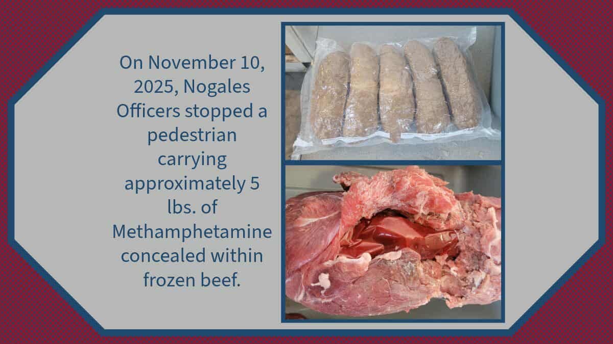 Incautación de narcóticos en Nogales.