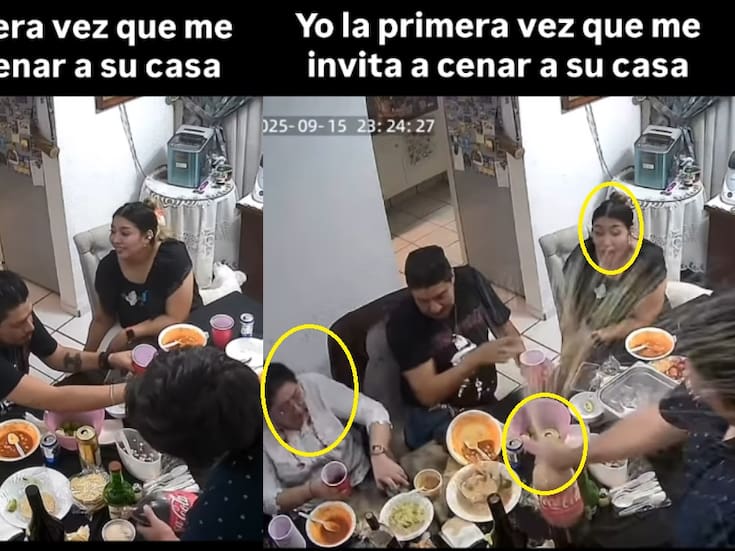 VIRAL: hombre visita a sus suegros, tiene un accidente con la soda y termina empapando a todos