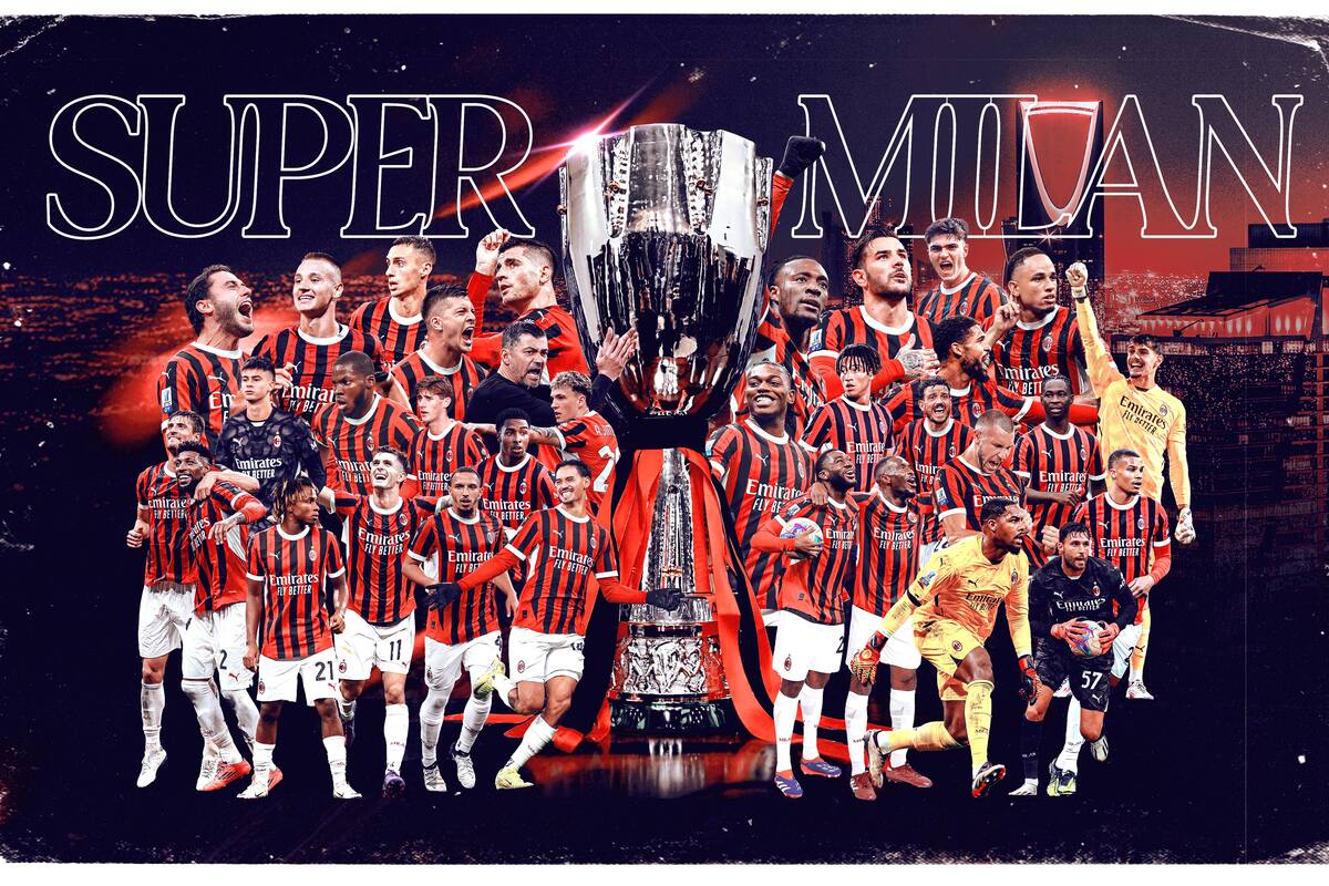 Milan es campeón de la Supercopa Italiana tras épica remontada sobre el Inter