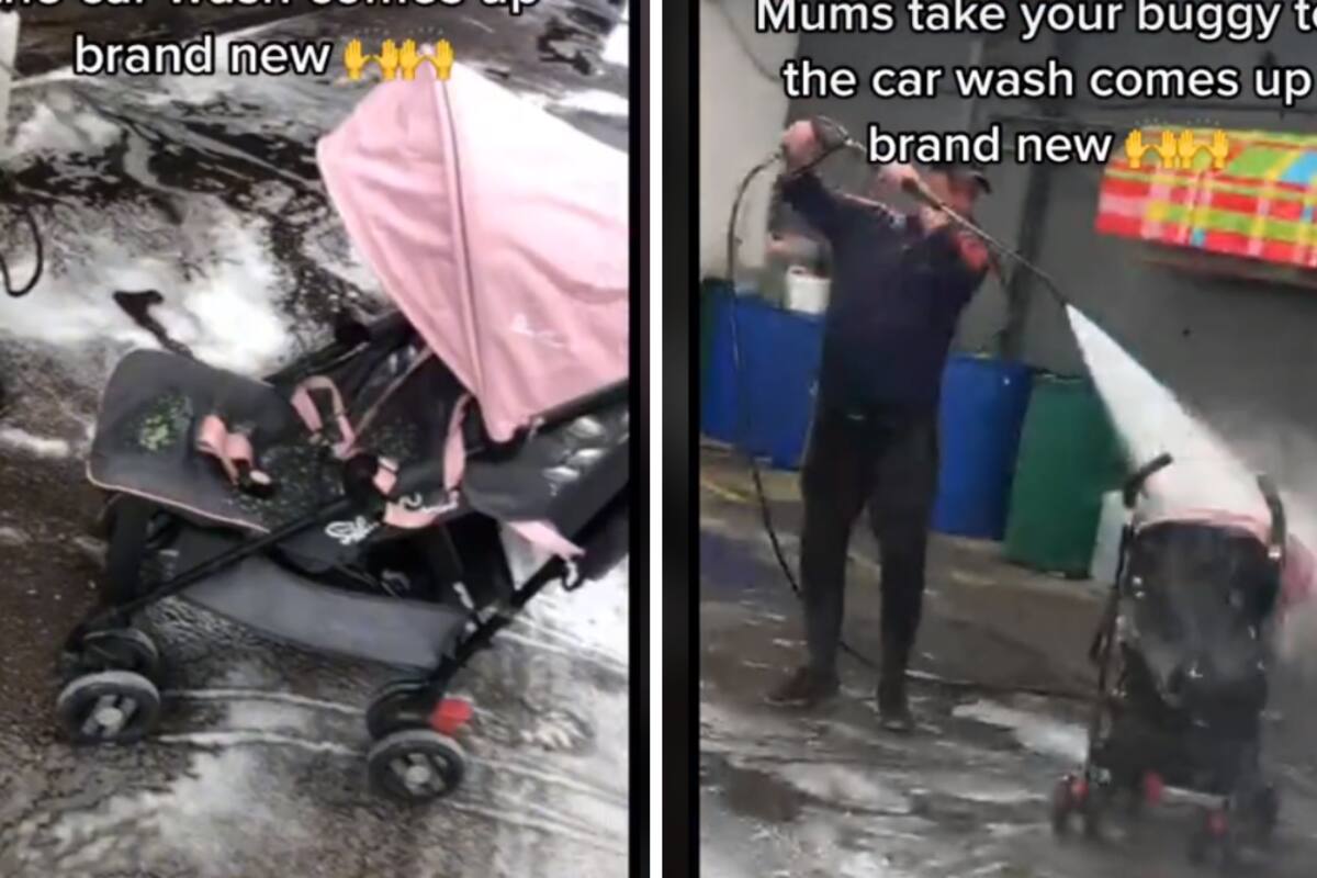 Tiktok: Madre sorprende al revelar que lleva la carriola de su bebé al lavado de autos