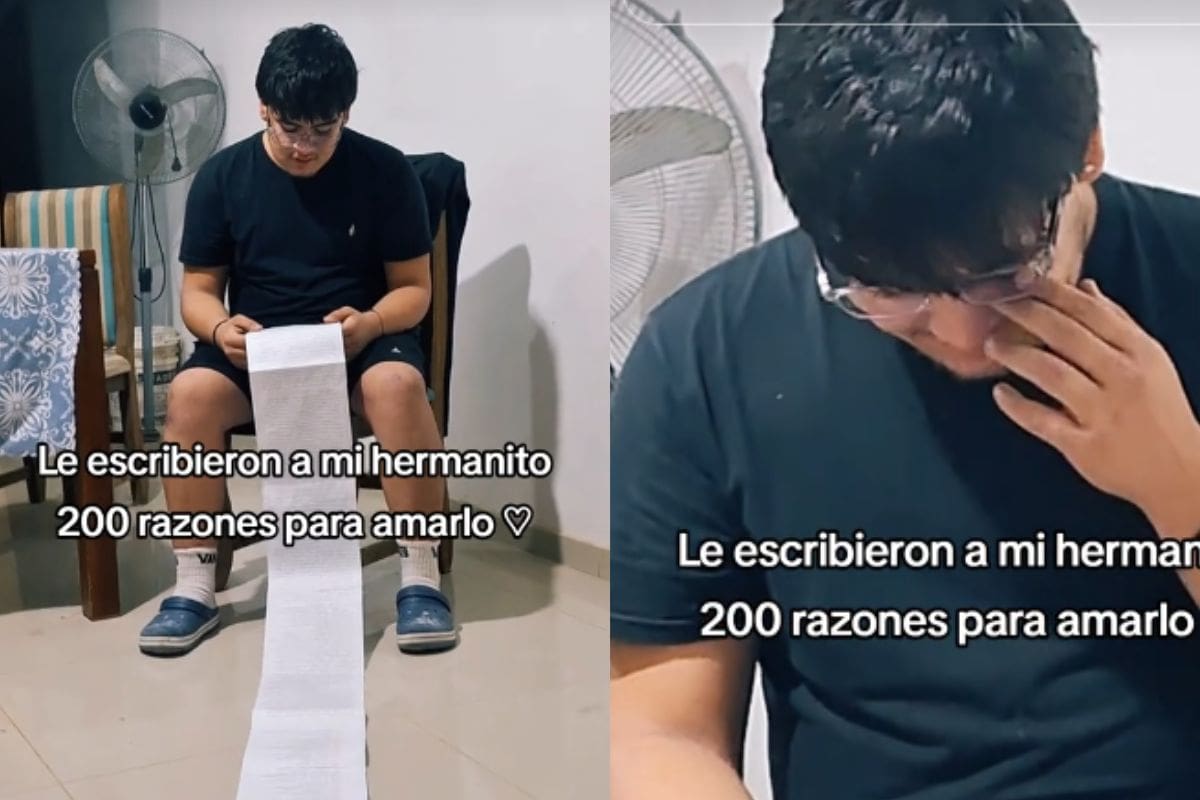 Le escriben una carta con 200 razones para amarlo y el hombre rompe en llanto
