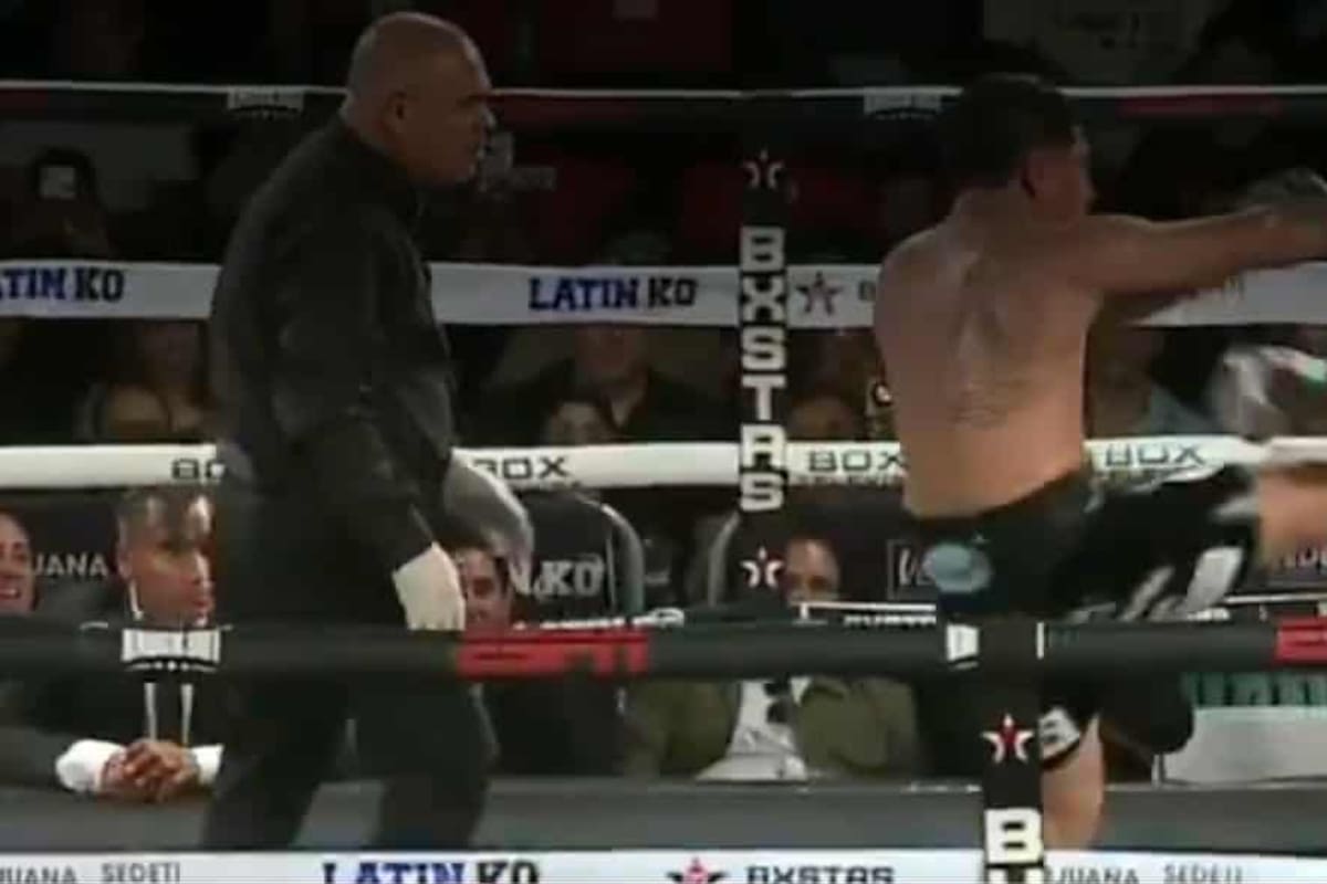 La pelea de box que terminó con una patada en Tijuana