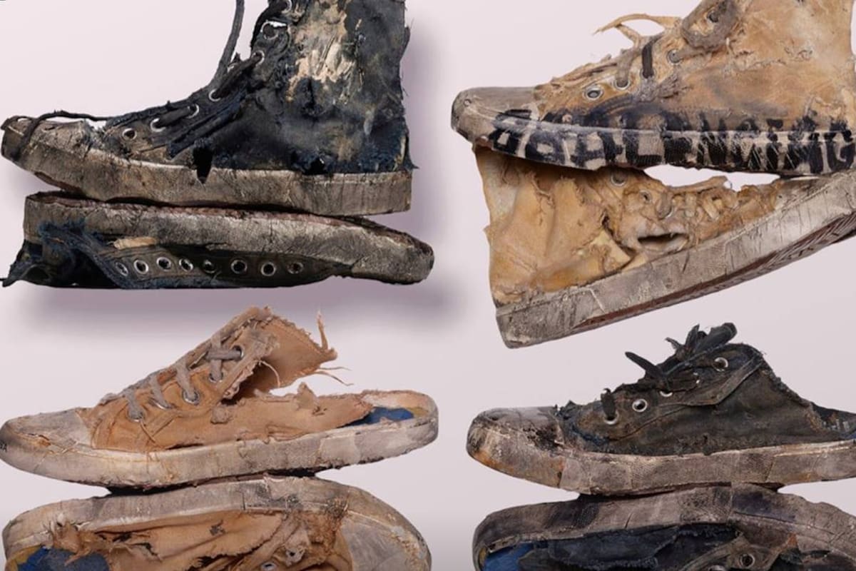 Lanzan tenis 'viejos' Balenciaga a 42 mil pesos