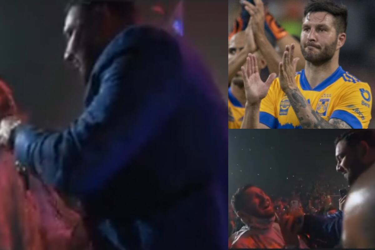 Gignac 'ruge' en pleno concierto de la Banda MS y canta "No me pidas perdón"