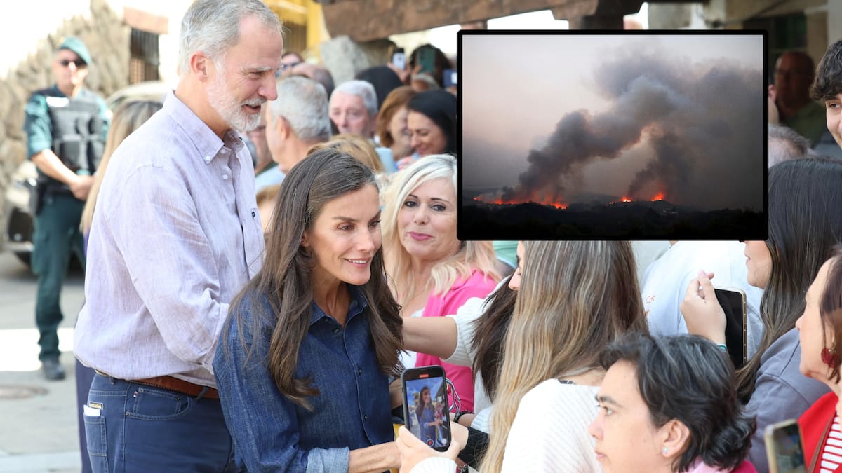 España: Reyes Felipe VI y Letizia reconocen labor de bomberos y emergencias tras incendios