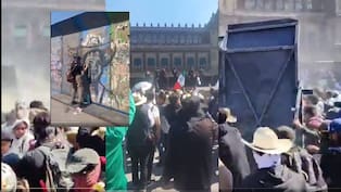 Detonan gases contra marchistas junto a las vallas de Palacio