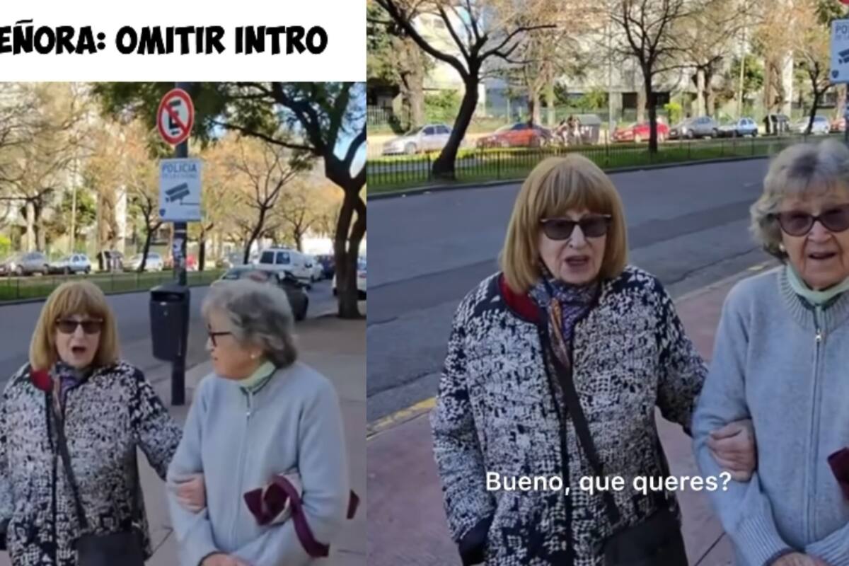 “¿Bueno, qué quieres?”: joven que iba grabando se encuentra con dos señoras y les hace un cumplido, pero ellas reaccionan de forma inusual