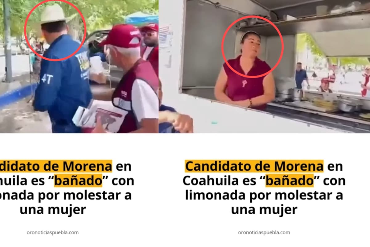 Bañan con limonada a diputado acusado de molestar a una mujer en la calle y el momento se vuelve viral