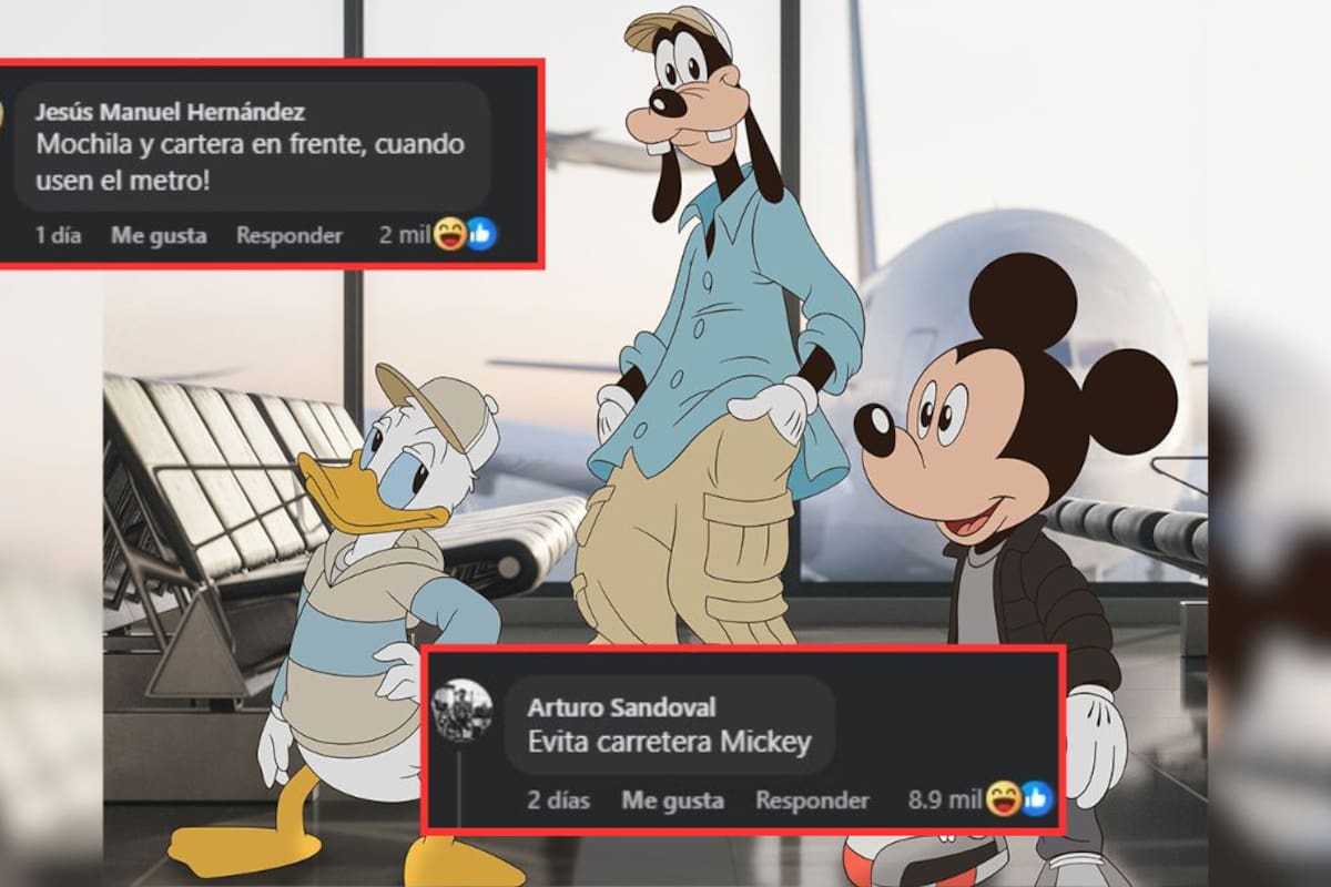 Mickey y sus amigos anuncian viaje a México y los comentarios se salen de control: “no usen el último vagón del metro”